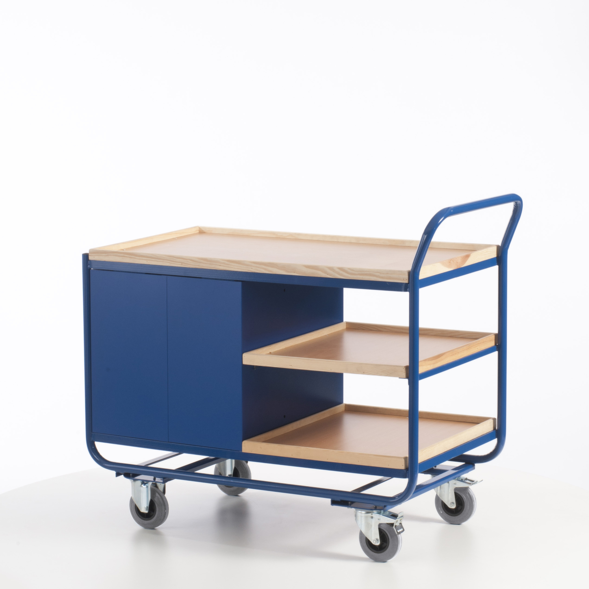 Rollcart Tisch- und Schrankwagen mit Holzarbeitsplatte Standard 8 ZOOM