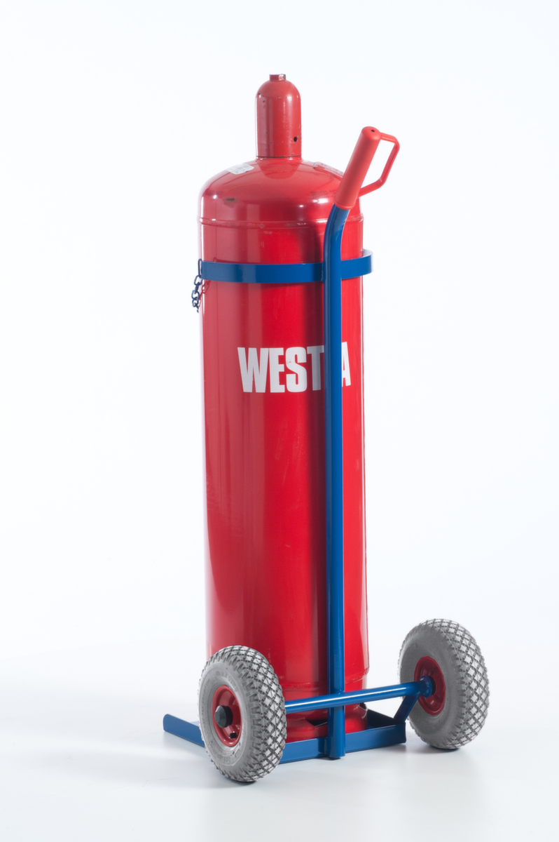 Rollcart Flaschenkarre, für 1 x 33 kg Propangas Flasche, Luft-Bereifung Standard 5 ZOOM