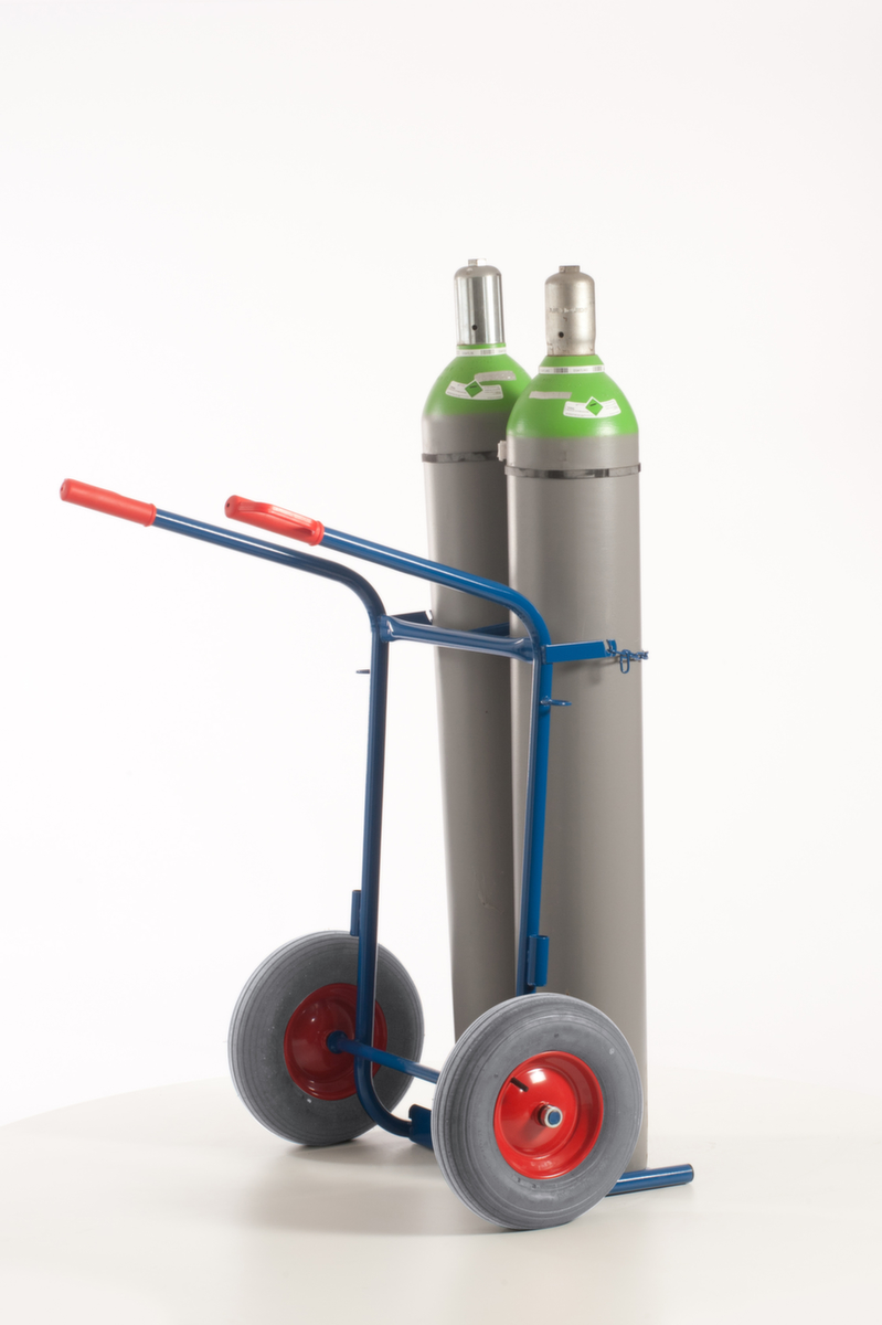 Rollcart Flaschenkarre, für 2x40/50 l Flasche, Luft-Bereifung Standard 8 ZOOM