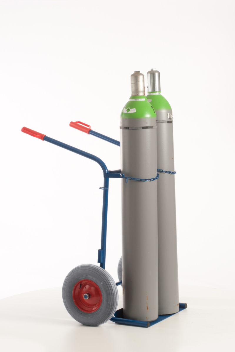 Rollcart Flaschenkarre, für 2x40/50 l Flasche, Luft-Bereifung Standard 10 ZOOM