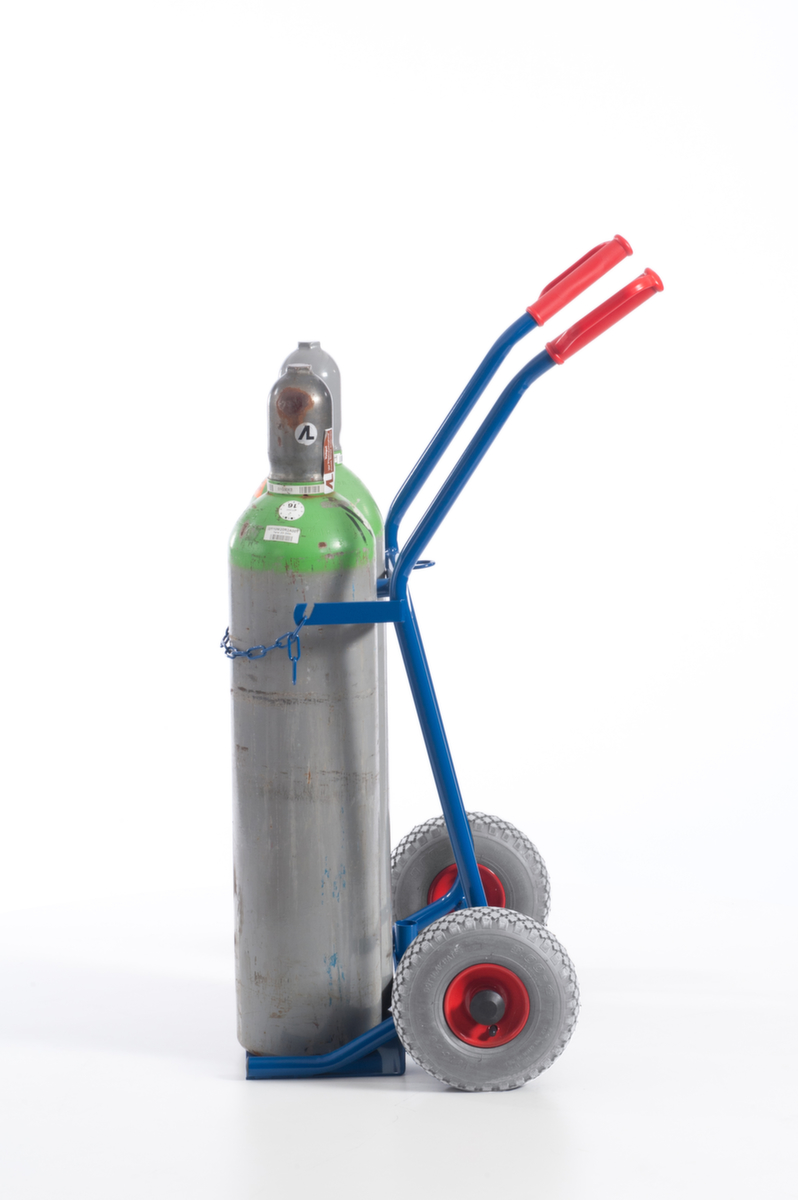 Rollcart Flaschenkarre, für 2x20 l Flasche, Luft-Bereifung Standard 3 ZOOM
