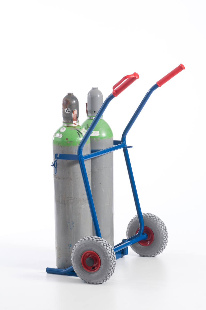 Rollcart Flaschenkarre, für 2x20 l Flasche, Luft-Bereifung Standard 4 ZOOM