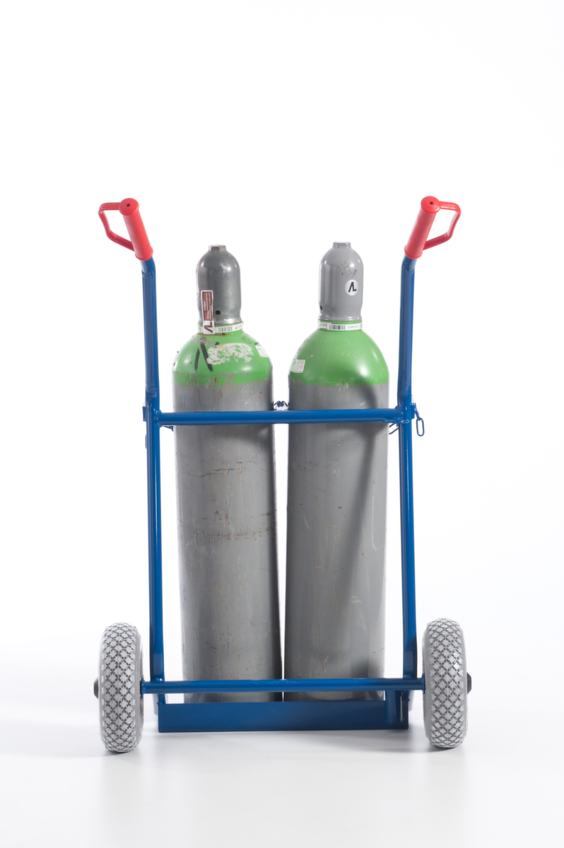 Rollcart Flaschenkarre, für 2x20 l Flasche, Luft-Bereifung Standard 6 ZOOM