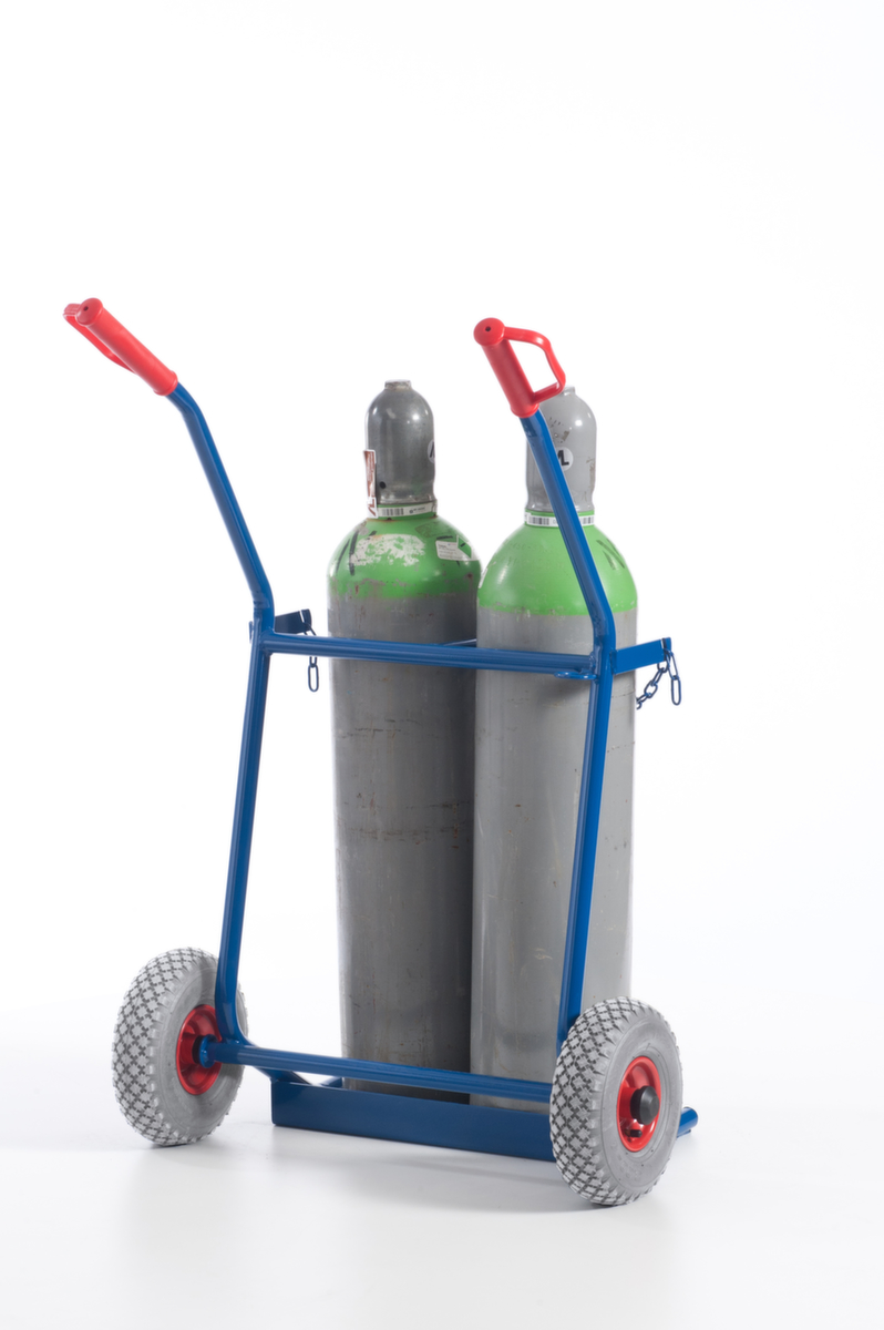 Rollcart Flaschenkarre, für 2x20 l Flasche, Luft-Bereifung Standard 7 ZOOM