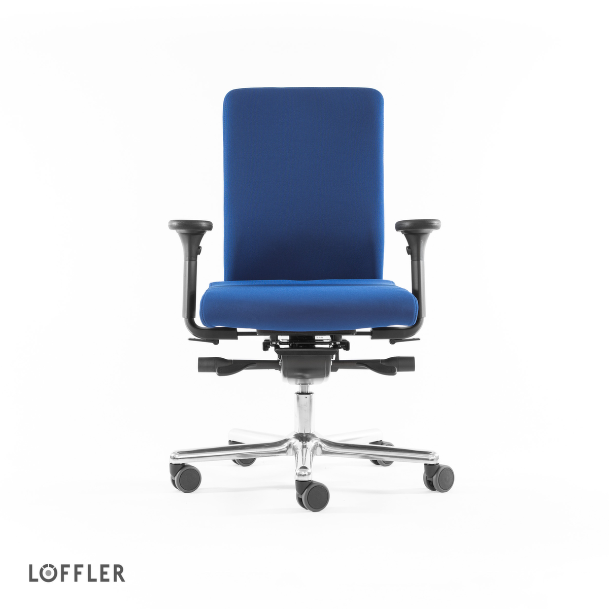 Löffler Bürodrehstuhl mit viskoelastischem Sitz, blau Standard 2 ZOOM