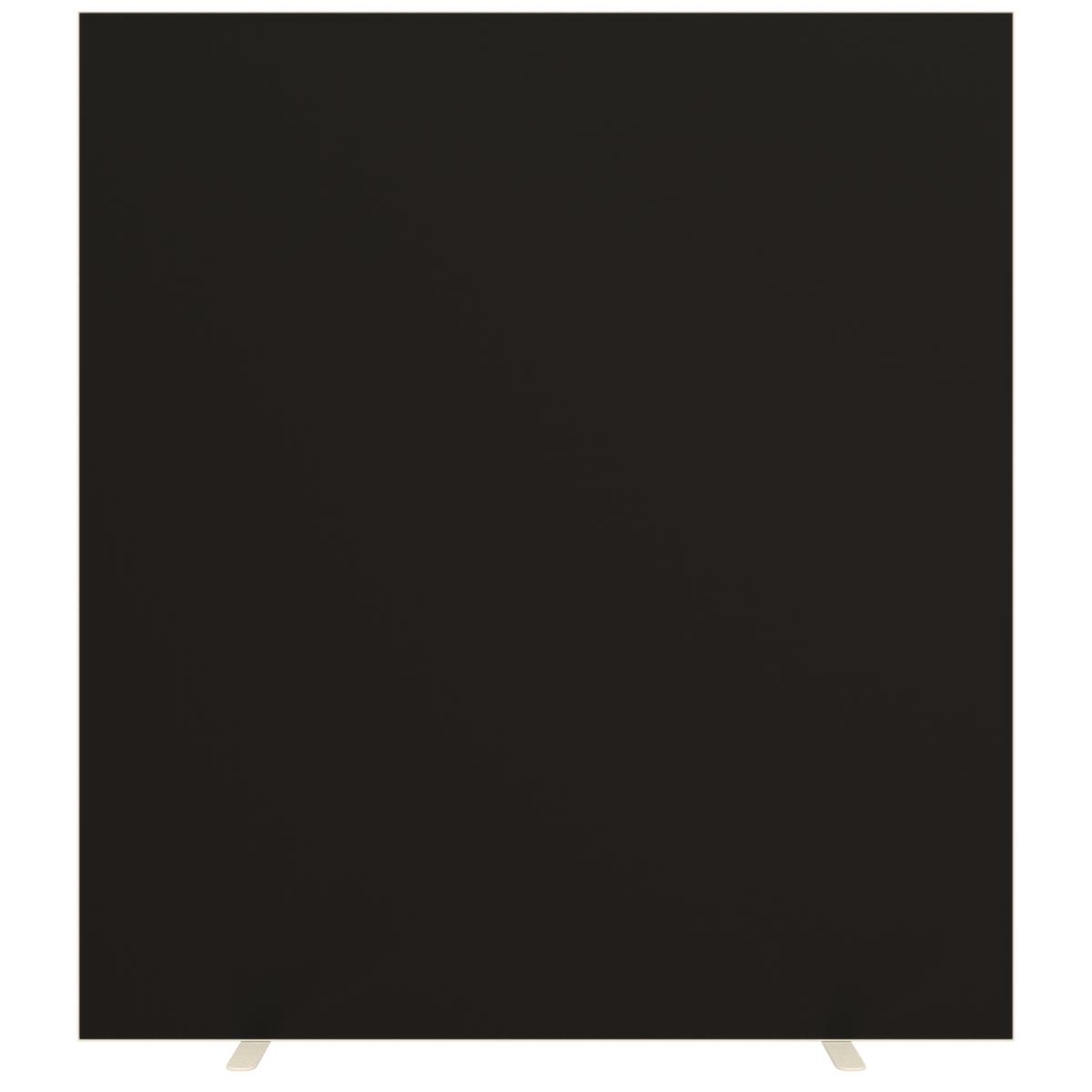 Paperflow Trennwand mit beidseitigem Stoffbezug, Höhe x Breite 1740 x 1600 mm, Wand schwarz Standard 1 ZOOM
