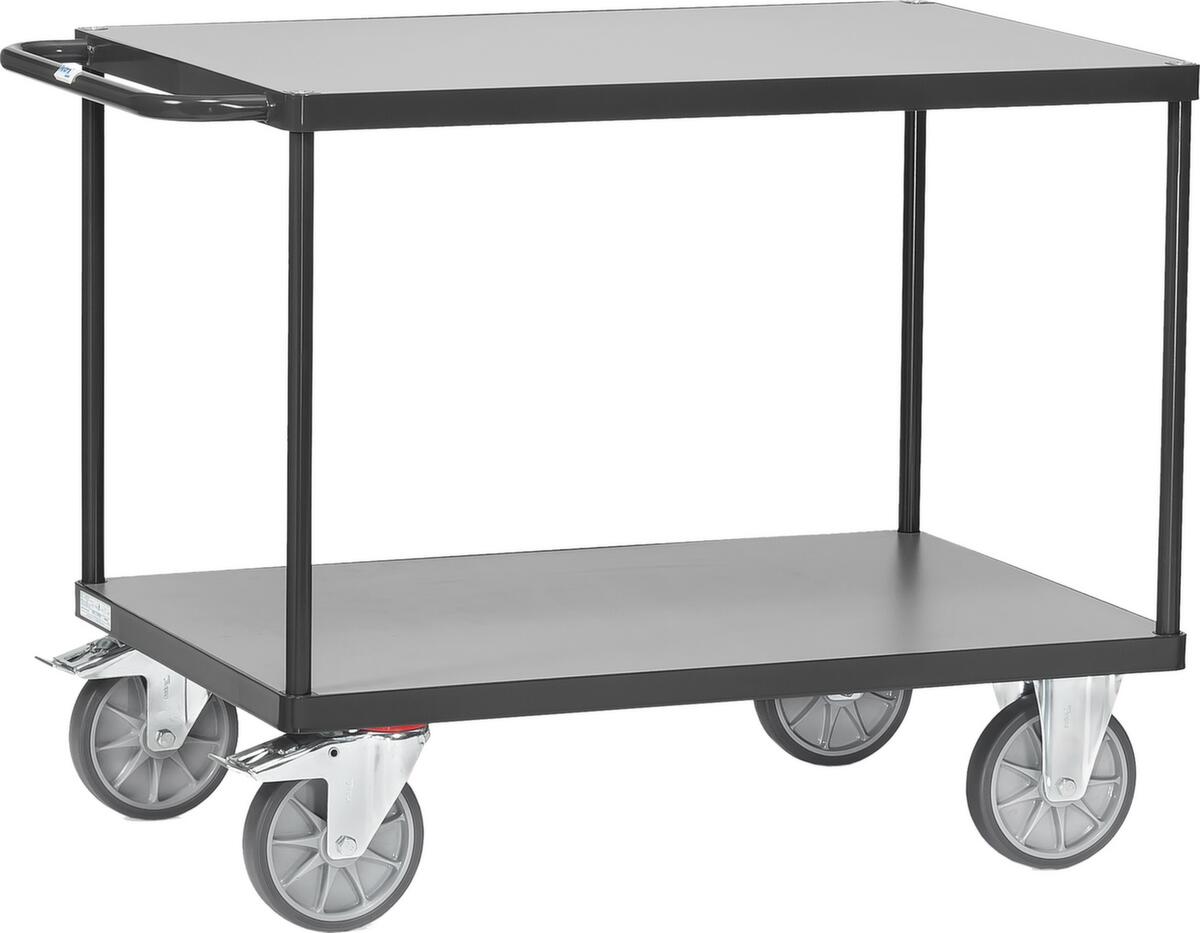 fetra Tischwagen GREY EDITION 1000x600 mm, Traglast 600 kg, 2 Etagen Standard 1 ZOOM