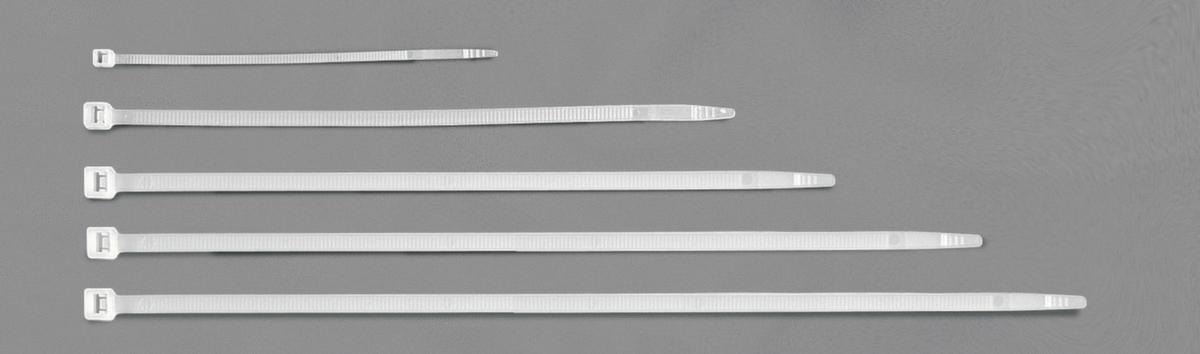 Kabelbinder, Länge 180 mm, weiß Standard 2 ZOOM