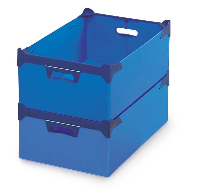 Raja Stapelbox, blau, Inhalt 18 l Milieu 1 ZOOM