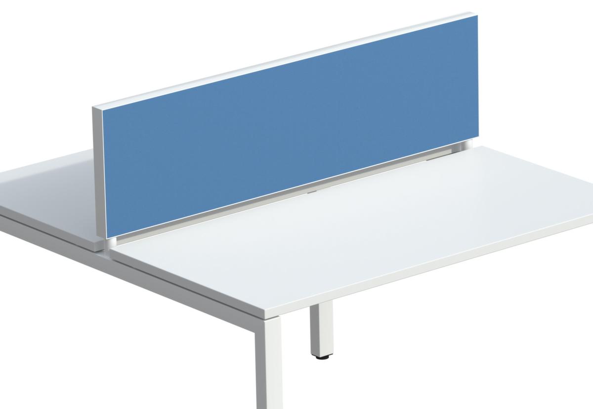 Paperflow Tischtrennwand, Höhe x Breite 330 x 1200 mm, Wand blau Standard 1 ZOOM