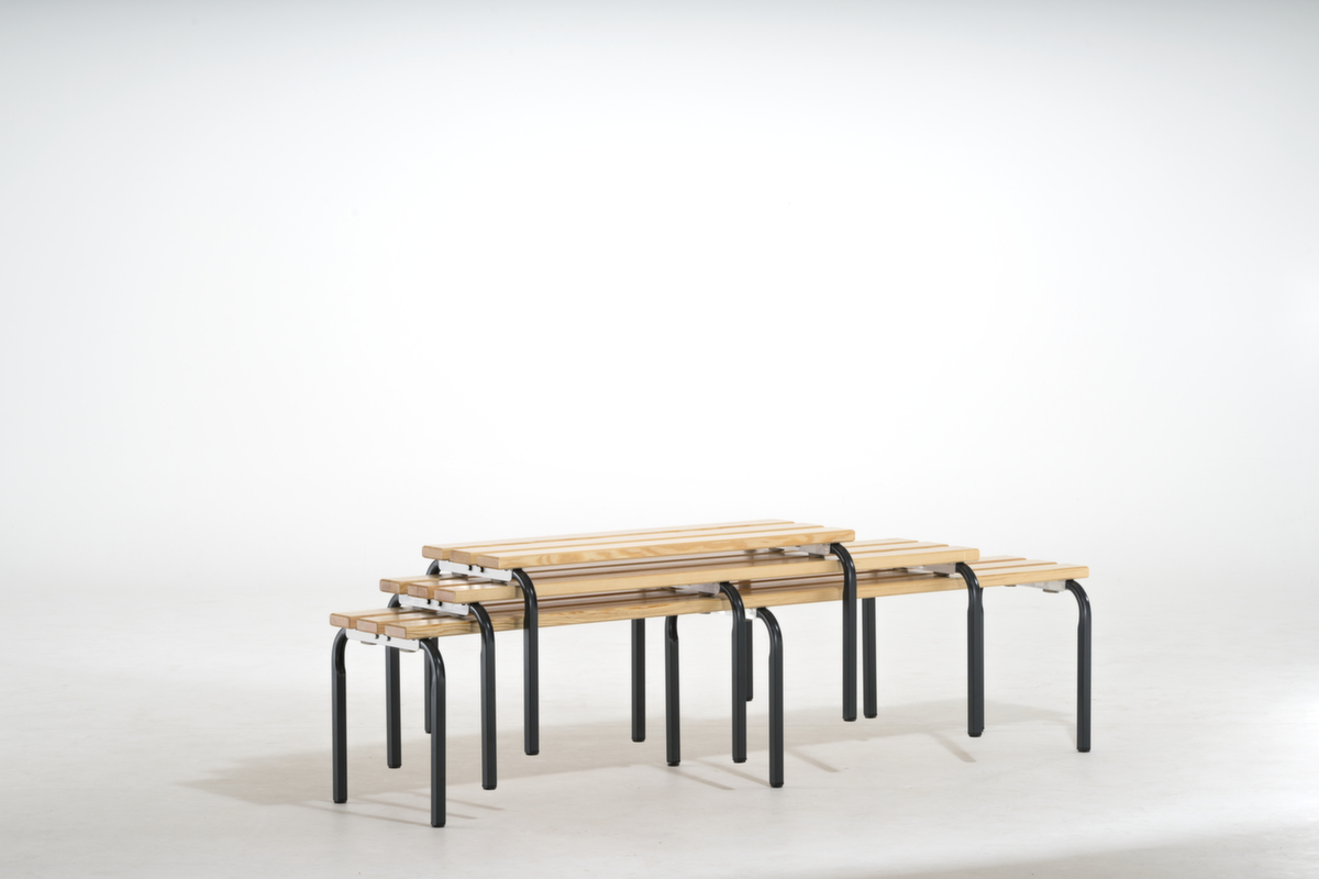 Sypro Stapelbare Sitzbank mit Holzleisten Milieu 1 ZOOM