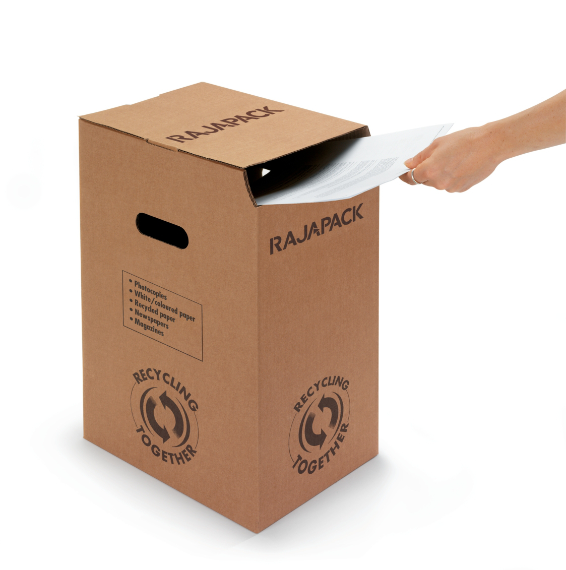 Abfallsammelbox für Altpapier Standard 1 ZOOM