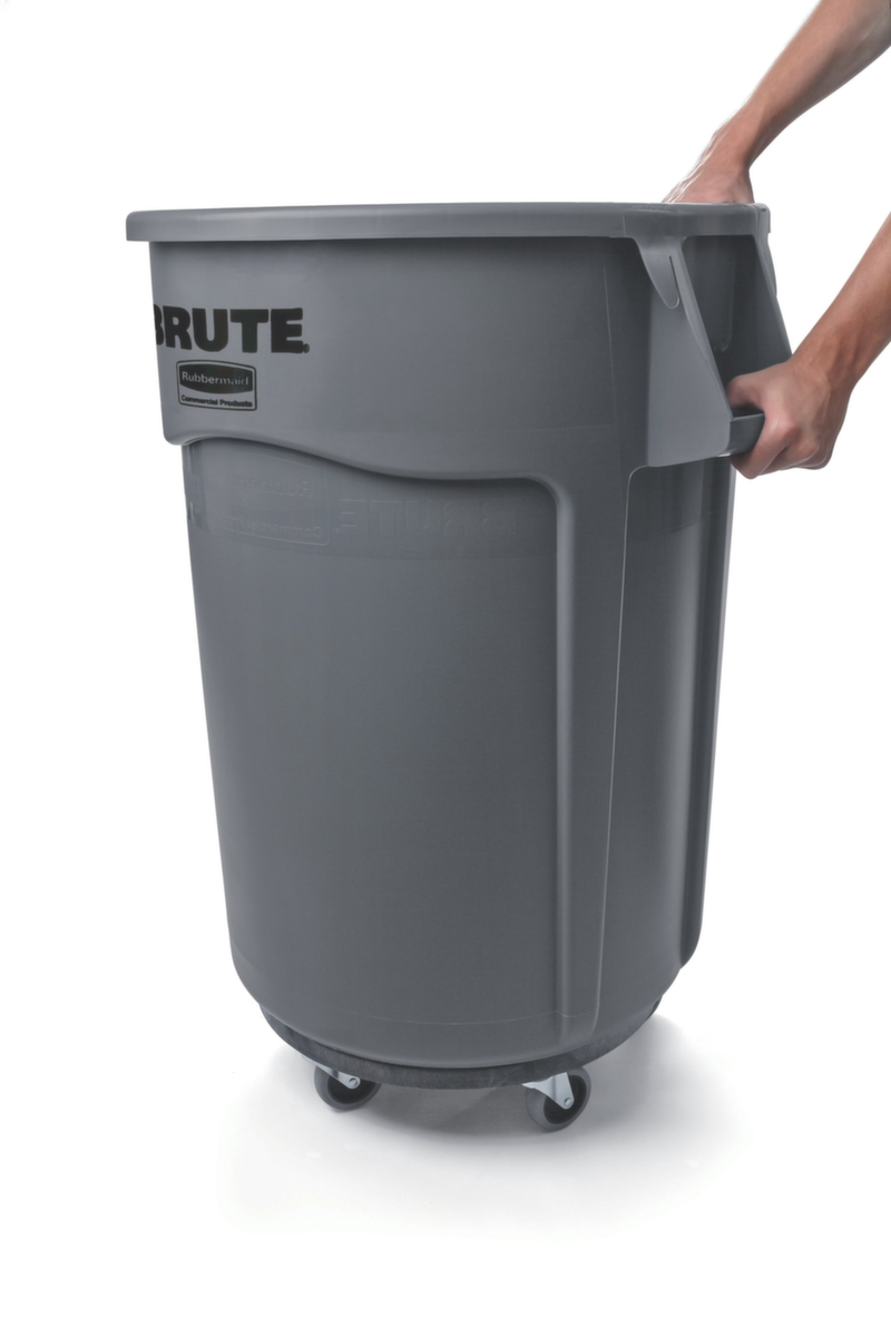 Rubbermaid Rollwagen BRUTE® für Sammelcontainer, für 76 - 121 l Behälter, Polyethylen/Metall schwarz Milieu 1 ZOOM