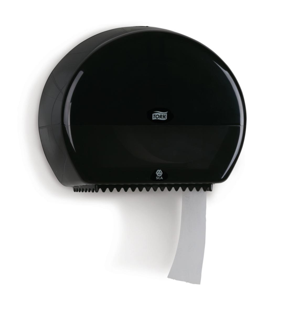 Toilettenpapierspender für große Rollen, Kunststoff, schwarz Standard 1 ZOOM