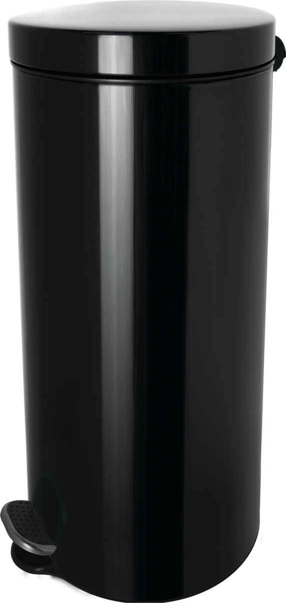helit Antibakterieller Tretabfallbehälter the knight, 30 l, schwarz Standard 2 ZOOM