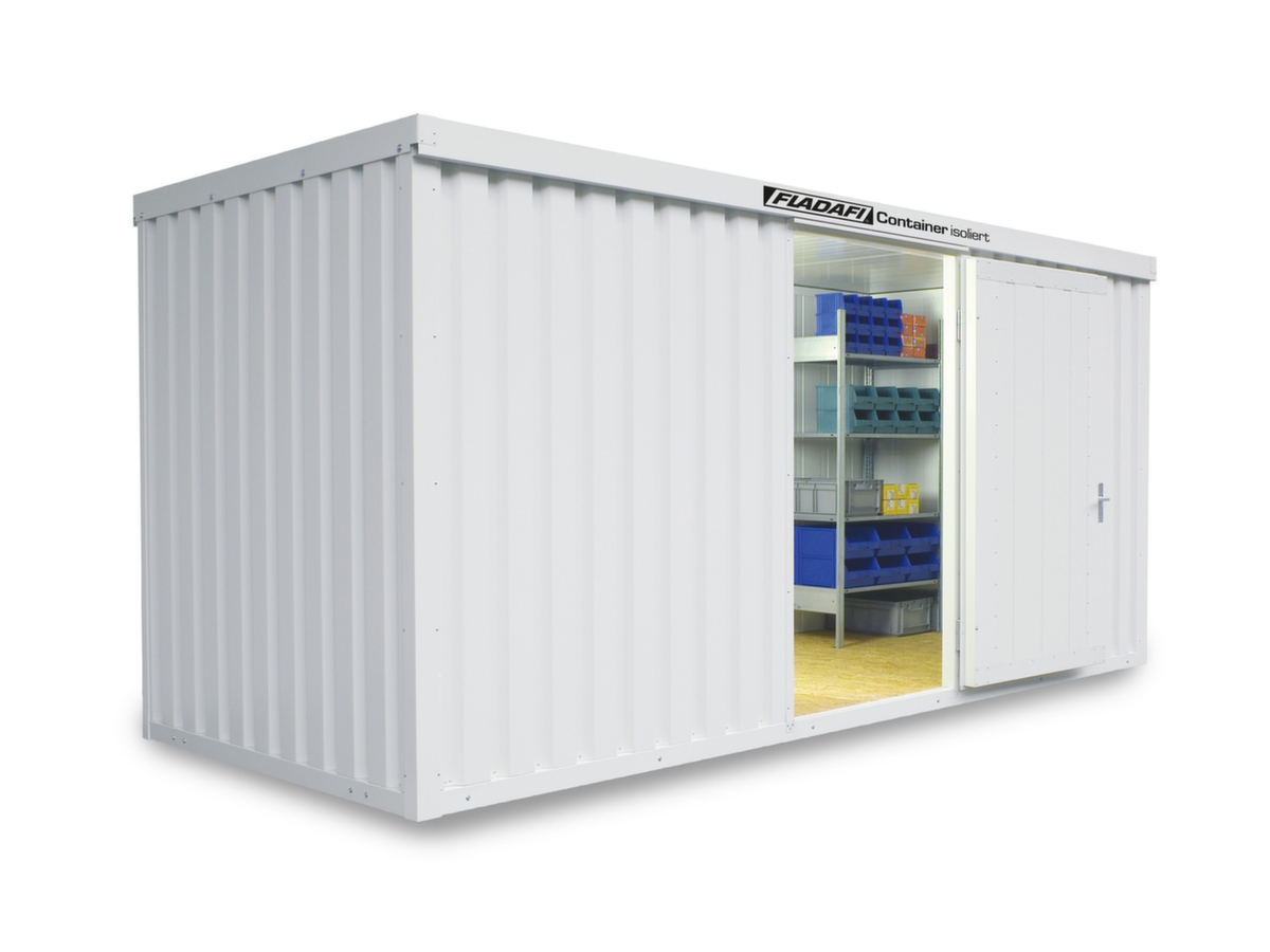 Säbu Isolierter Materialcontainer FLADAFI® IC 1500 mit Fußboden fertig montiert Standard 1 ZOOM