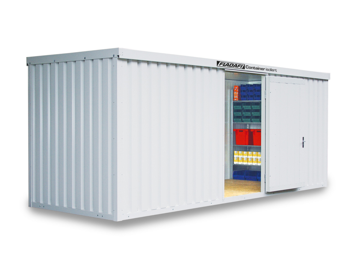 Säbu Isolierter Materialcontainer FLADAFI® IC 1600 mit Fußboden fertig montiert Standard 1 ZOOM