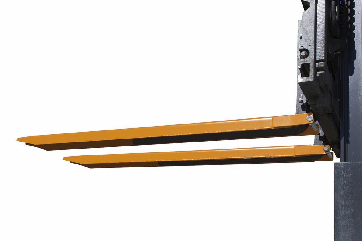Bauer Gabelverlängerung mit offener Unterseite, RAL7021 Schwarzgrau, für Zinkenquerschnitt Höhe x Breite 45 x 125 mm Detail 3 ZOOM