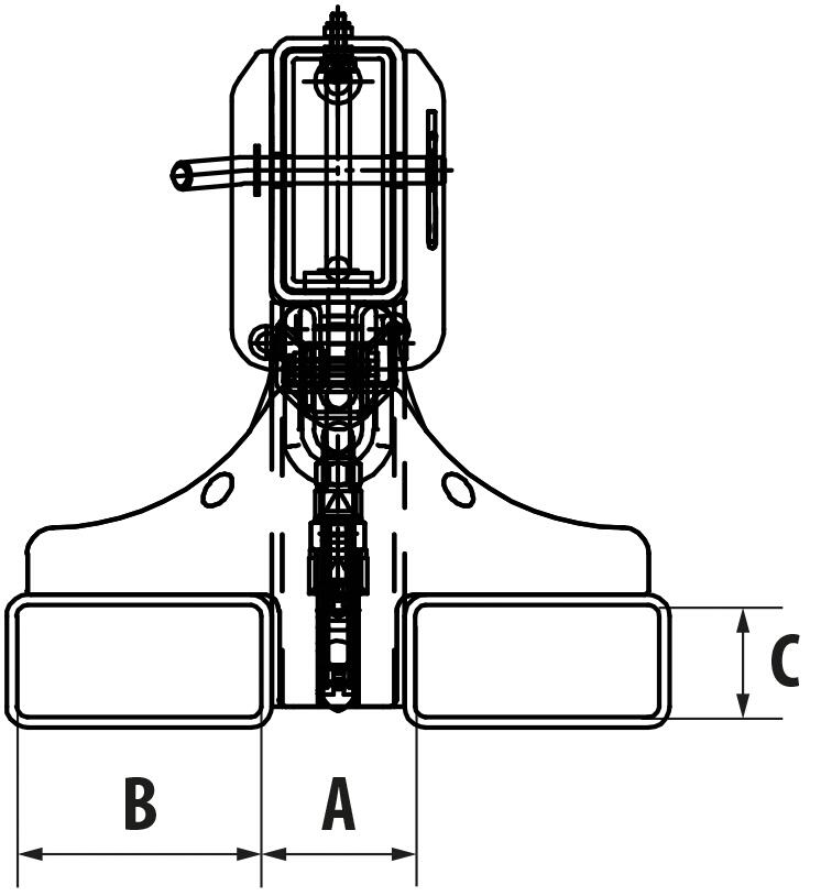 Bauer Teleskop-Kranarm Technische Zeichnung 1 ZOOM