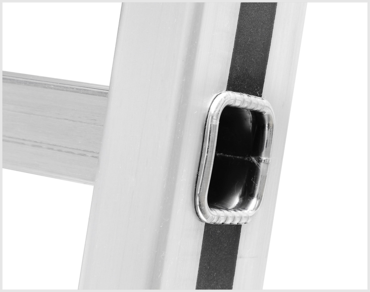 Hymer Mehrzweckleiter mit Smart-Base®-Traverse, 3 x 8 rutschsicher profilierte Sprossen Detail 7 ZOOM