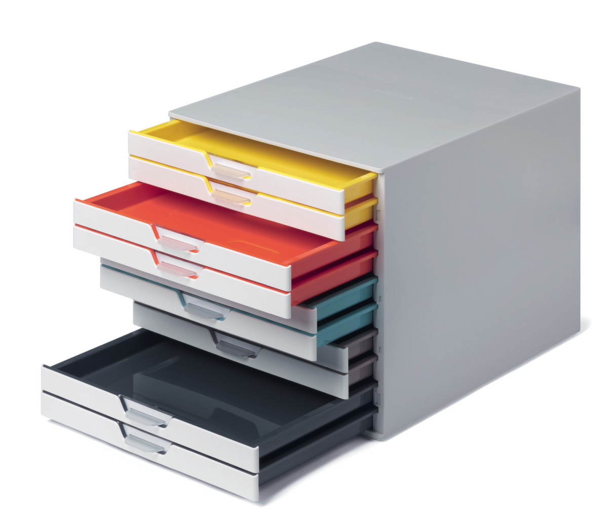 Durable Schubladenbox VARICOLOR® MIX in weiß, für DIN A4/DIN C4/Folio Standard 2 ZOOM