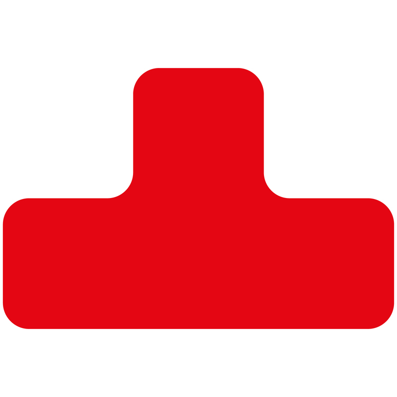 EICHNER Klebesymbol, T-Form, rot Standard 1 ZOOM