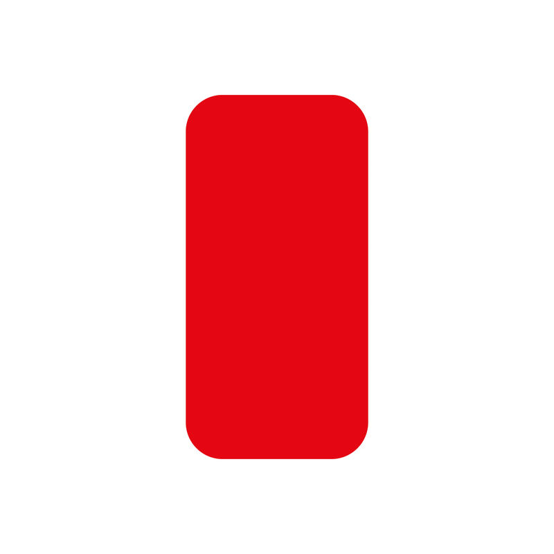 EICHNER Klebesymbol, Rechteck, rot Standard 1 ZOOM