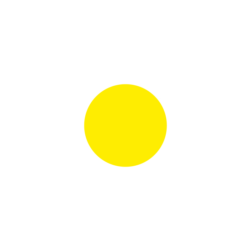 EICHNER Klebesymbol, Kreis, gelb Standard 1 ZOOM