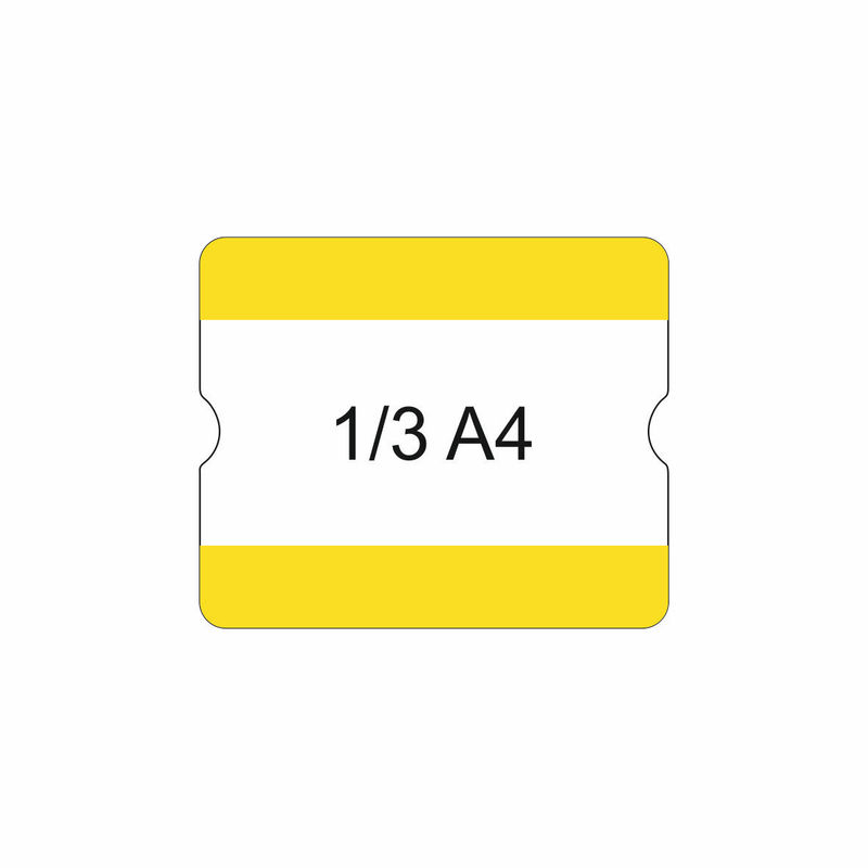 EICHNER Selbstklebende Beschriftungstasche, gelb Standard 1 ZOOM