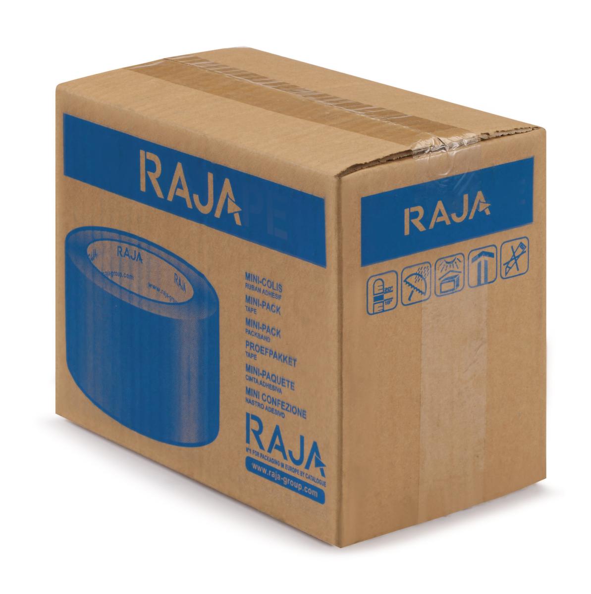 Raja PVC-Packband für Pakete bis 30 kg, Länge x Breite 66 m x 50 mm Standard 3 ZOOM