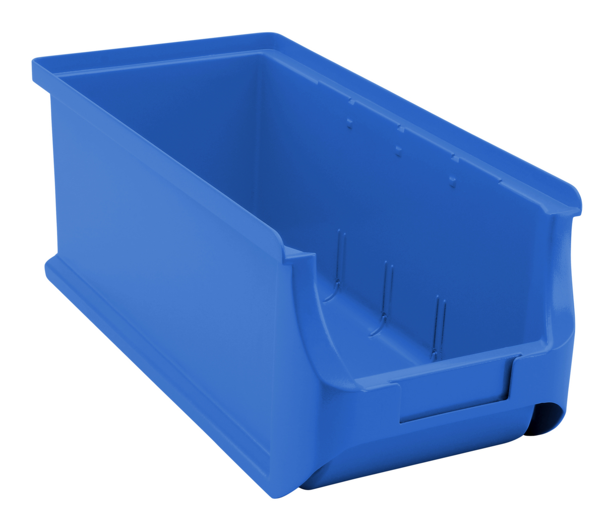 Allit Stapelbarer Sichtlagerkasten ProfiPlus Box 3L, blau, Tiefe 320 mm, Polypropylen Standard 1 ZOOM