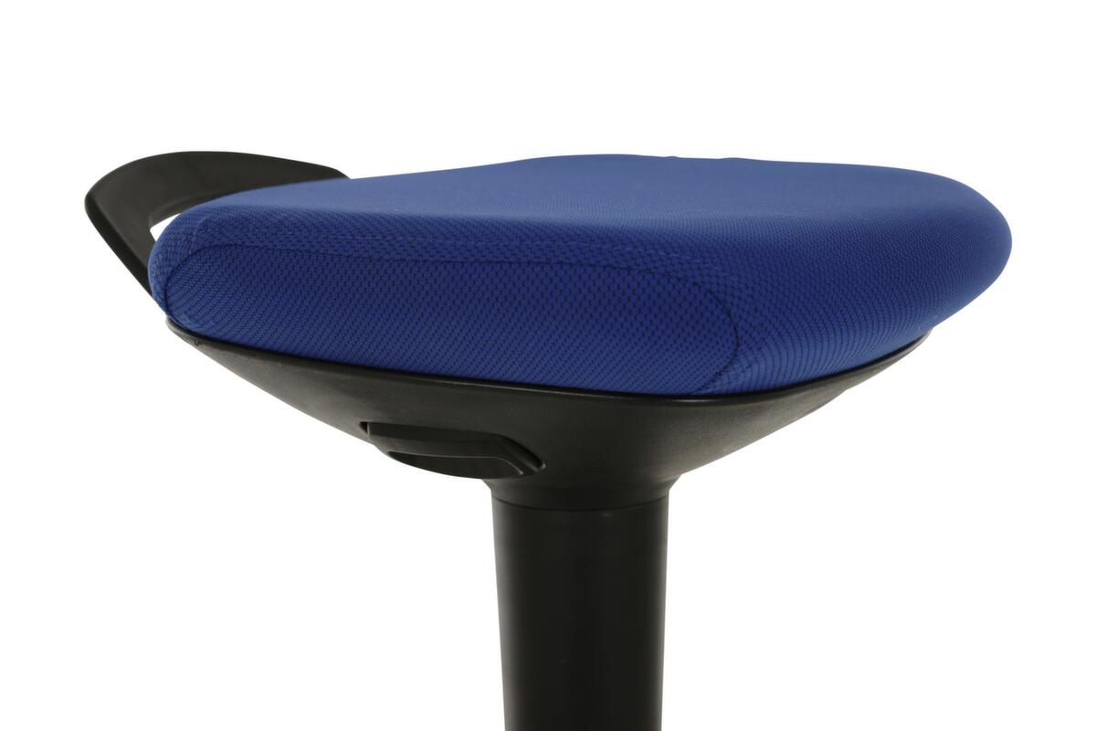 Lotz Multibewegliche Stehhilfe, Sitzhöhe 600 - 860 mm, Sitz royalblau Detail 1 ZOOM