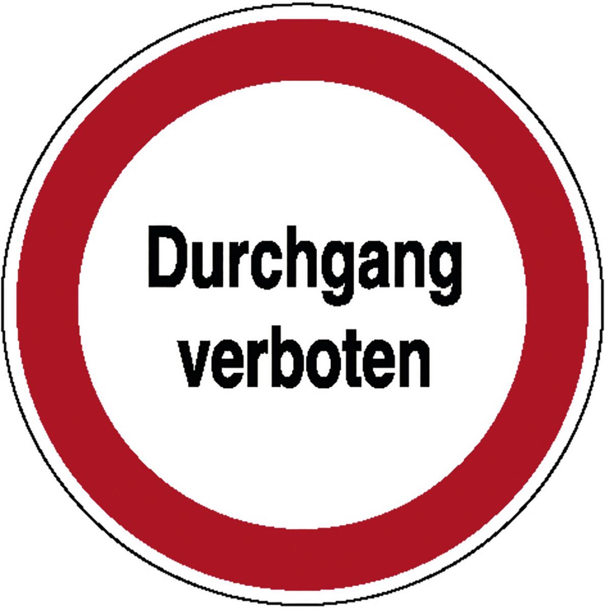 Verbotskombischild SafetyMarking® "Durchgang verboten", Wandschild, Standard Standard 1 ZOOM