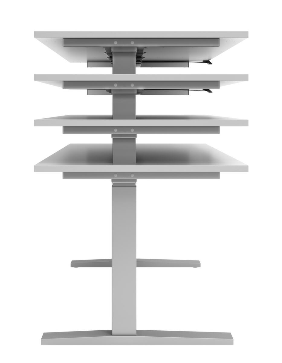 Höhenverstellbarer Schreibtisch XMKA 120 x 80 cm - Weiß/Weiß online kaufen  - HBA-XMKA12-W-W