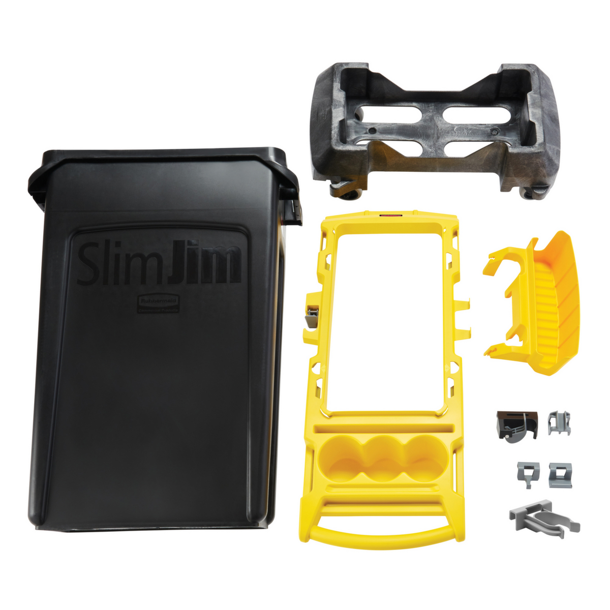 Rubbermaid Kompakter Reinigungswagen Slim Jim® Rim Caddy Kit Standard 1 ZOOM