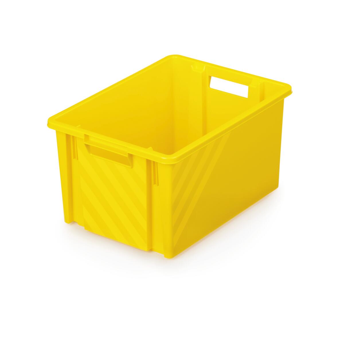 Drehstapelbehälter, gelb, Inhalt 10 l Standard 1 ZOOM