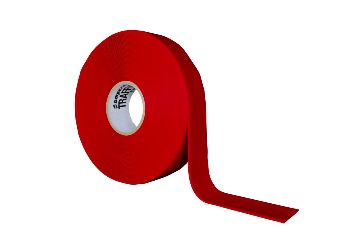 a.m.p.e.r.e. Bodenmarkierungsband TRAFFIC Tape Strong, rot Standard 1 ZOOM
