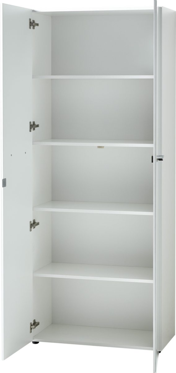 Aktenschrank GW-MONTERIA, 5 Ordnerhöhen, weiß/weiß Standard 2 ZOOM