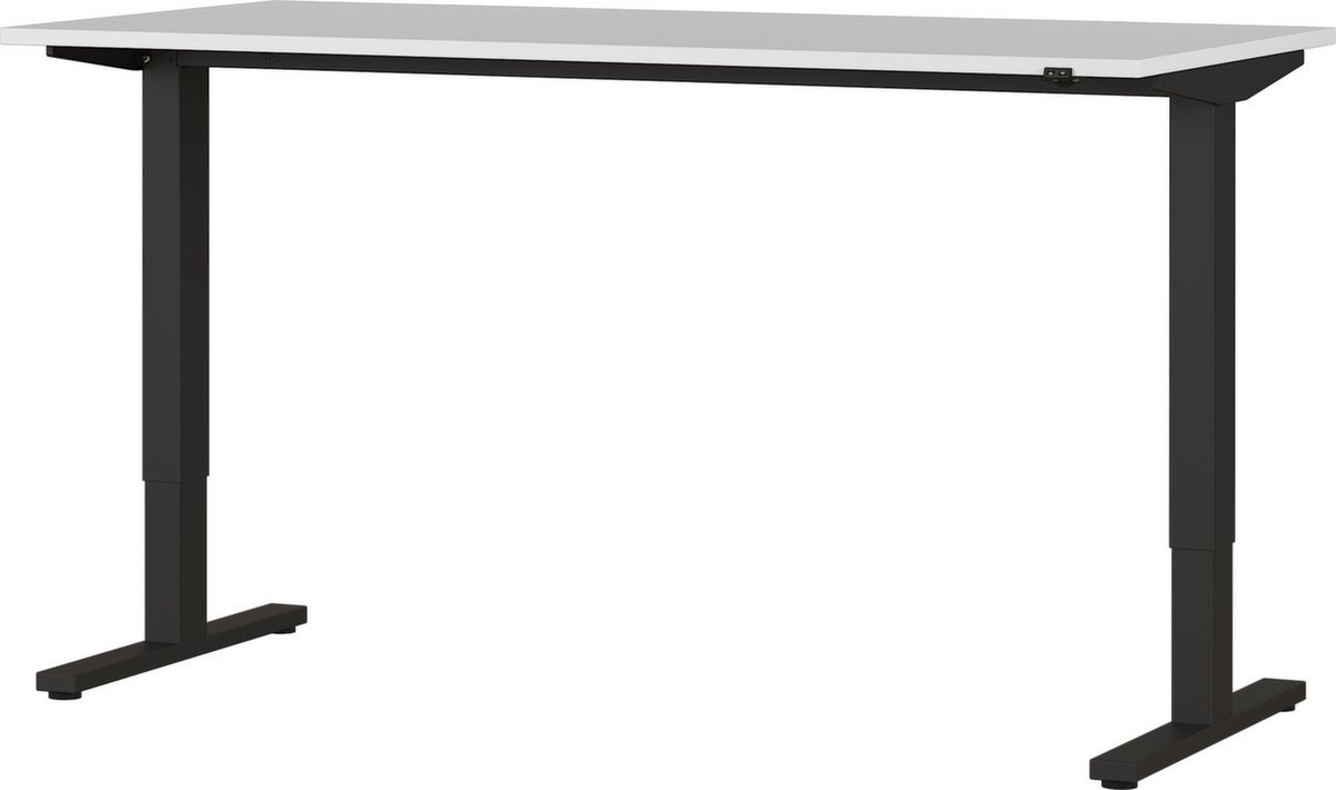 Elektrisch höhenverstellbarer Schreibtisch mit T-Fußgestell Standard 3 ZOOM
