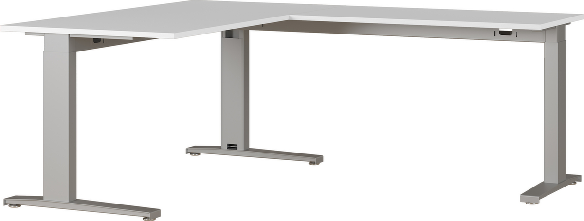 Höhenverstellbarer Winkel-Schreibtisch Standard 2 ZOOM