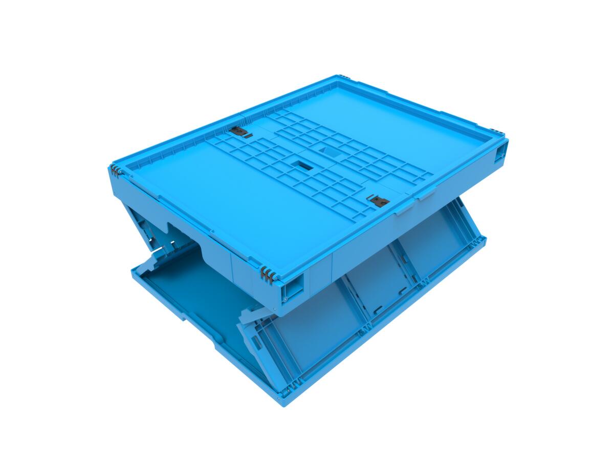 Walther Faltsysteme Faltbox, blau, Inhalt 200 l, Klappdeckel Standard 3 ZOOM