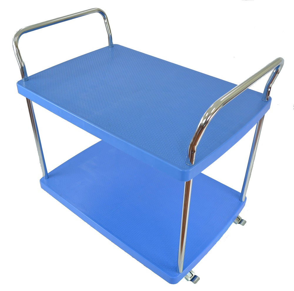 Kunststoff-Servierwagen, Traglast 150 kg, 2 Etagen Standard 2 ZOOM