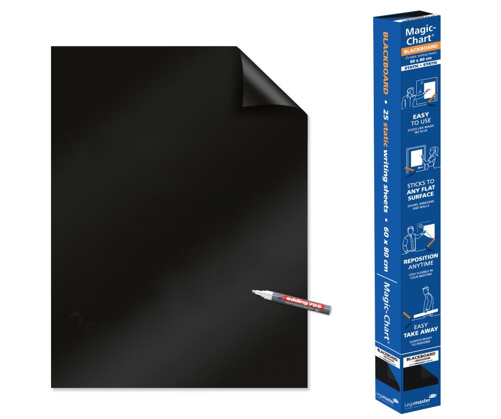 Legamaster Blackboard-Folie Magic-Chart, Höhe x Breite 600 x 800 mm Milieu 2 ZOOM