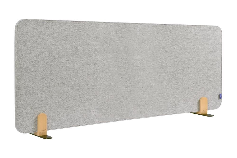 Legamaster Schallabsorbierende Tischtrennwand ELEMENTS, Höhe x Breite 600 x 1600 mm, Wand grau