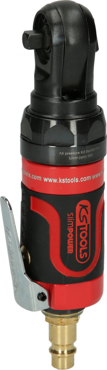 KS Tools 1/4" SlimPOWER Mini-Druckluft-Umschaltratsche 30Nm Standard 5 ZOOM