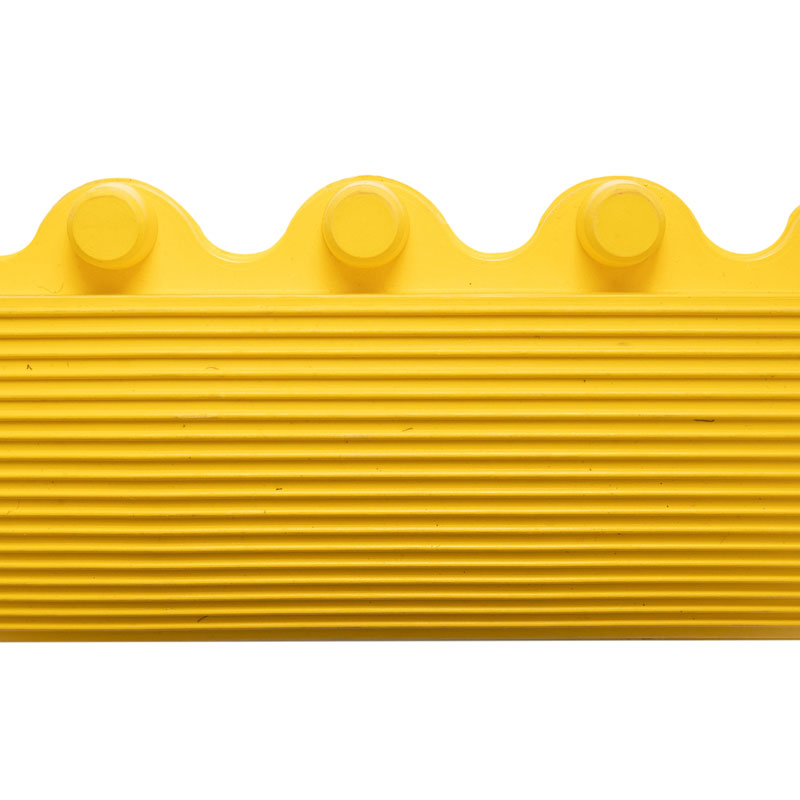 Kantenabschlussleiste Ramp für Anti-Ermüdungsmatte, gelb Detail 1 ZOOM