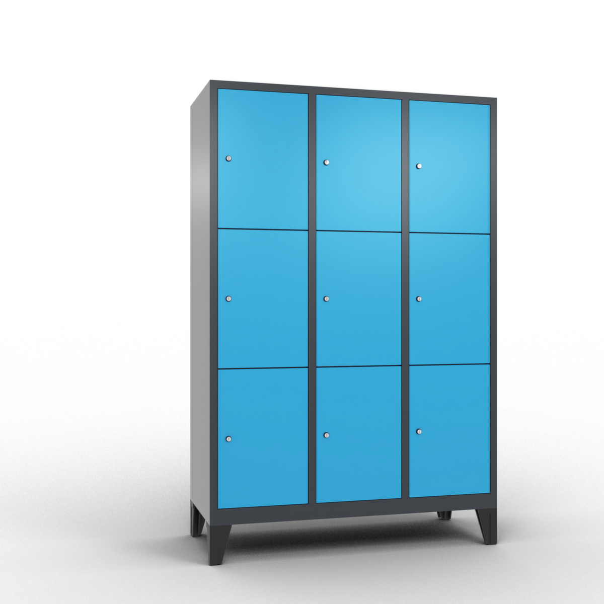 C+P Schließfachschrank Classic, 9 Fächer
