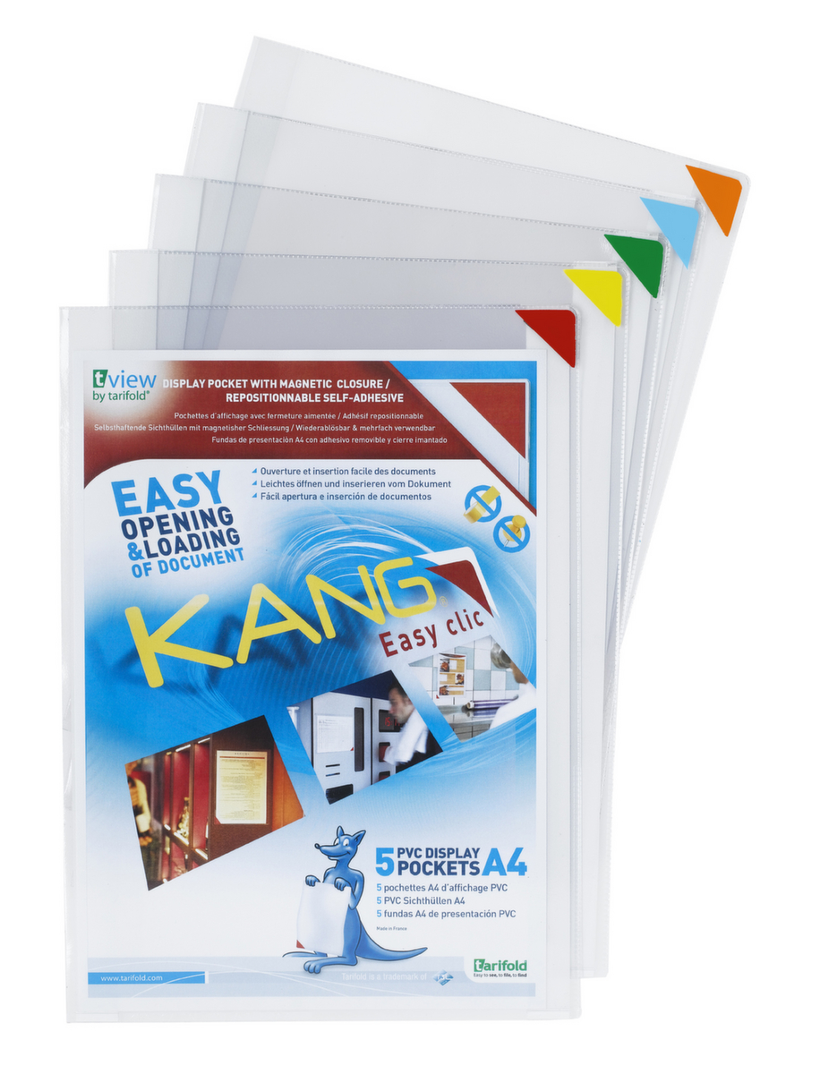 tarifold Aushangtasche KANG tview Easy clic, DIN A4, Rückseite selbstklebend Standard 1 ZOOM