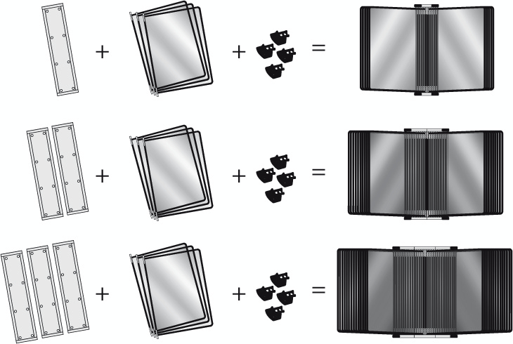 tarifold Sichttafelsystem, mit 10 Sichttafeln in DIN A4 Standard 3 ZOOM