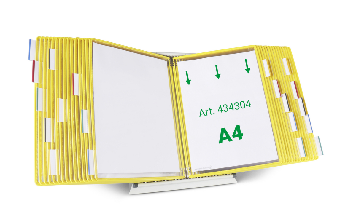 tarifold Tisch-Sichttafelsystem, mit 30 Sichttafeln in DIN A4 Standard 1 ZOOM